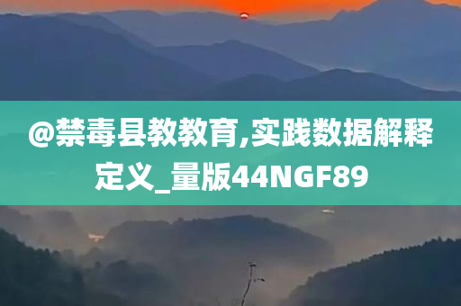 @禁毒县教教育,实践数据解释定义_量版44NGF89