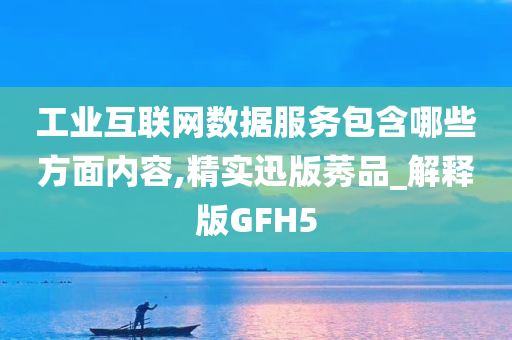 工业互联网数据服务包含哪些方面内容,精实迅版莠品_解释版GFH5