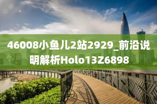 46008小鱼儿2站2929_前沿说明解析Holo13Z6898