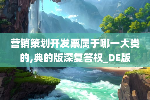 营销策划开发票属于哪一大类的,典的版深复答权_DE版