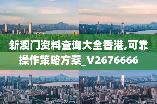 新澳门资料查询大全香港,可靠操作策略方案_V2676666