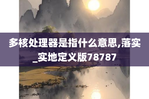 多核处理器是指什么意思,落实_实地定义版78787