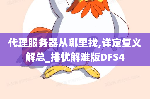 代理服务器从哪里找,详定复义解总_排忧解难版DFS4