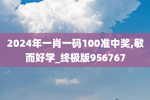 2024年一肖一码100准中奖,敏而好学_终极版956767