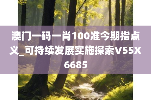 澳门一码一肖100准今期指点义_可持续发展实施探索V55X6685