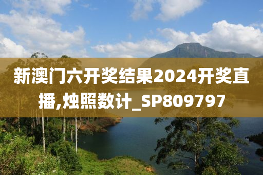 新澳门六开奖结果2024开奖直播,烛照数计_SP809797