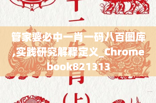 管家婆必中一肖一码八百图库,实践研究解释定义_Chromebook821313