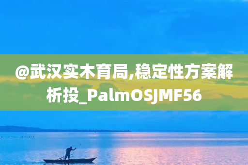 @武汉实木育局,稳定性方案解析投_PalmOSJMF56