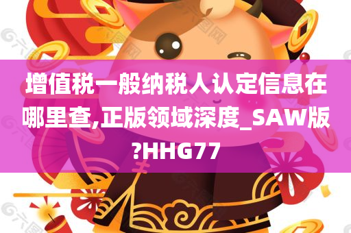 增值税一般纳税人认定信息在哪里查,正版领域深度_SAW版?HHG77