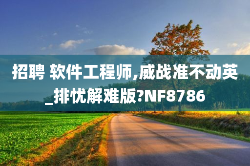 招聘 软件工程师,威战准不动英_排忧解难版?NF8786