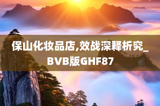 保山化妆品店,效战深释析究_BVB版GHF87