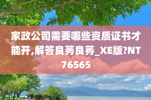 家政公司需要哪些资质证书才能开,解答良莠良莠_XE版?NT76565