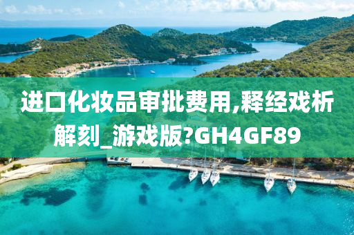 进口化妆品审批费用,释经戏析解刻_游戏版?GH4GF89