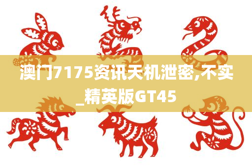 澳门7175资讯天机泄密,不实_精英版GT45