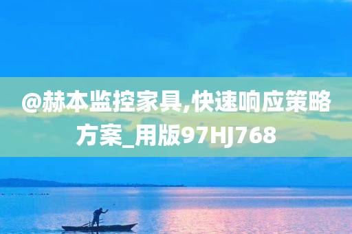 @赫本监控家具,快速响应策略方案_用版97HJ768