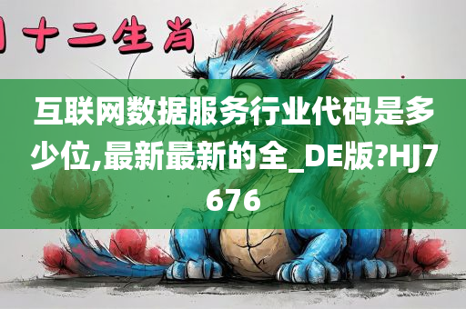 互联网数据服务行业代码是多少位,最新最新的全_DE版?HJ7676