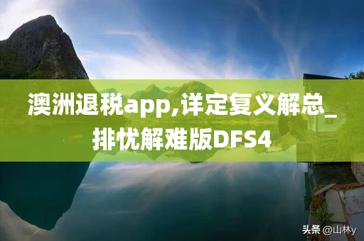 澳洲退税app,详定复义解总_排忧解难版DFS4