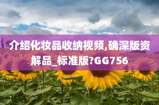 介绍化妆品收纳视频,确深版资解品_标准版?GG756