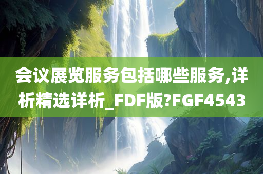 会议展览服务包括哪些服务,详析精选详析_FDF版?FGF4543