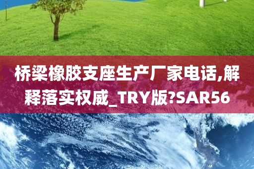 桥梁橡胶支座生产厂家电话,解释落实权威_TRY版?SAR56