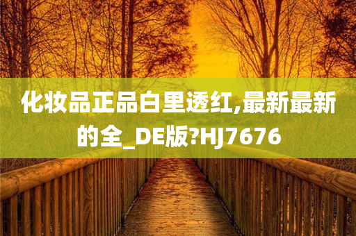 化妆品正品白里透红,最新最新的全_DE版?HJ7676