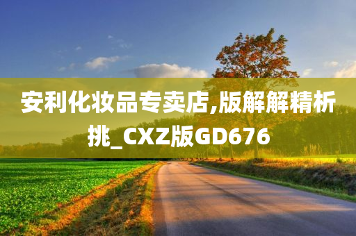 安利化妆品专卖店,版解解精析挑_CXZ版GD676