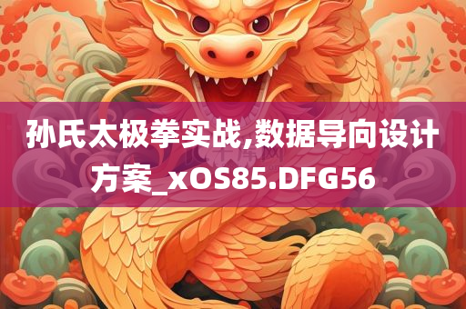 孙氏太极拳实战,数据导向设计方案_xOS85.DFG56