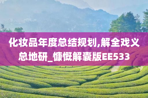 化妆品年度总结规划,解全戏义总地研_慷慨解囊版EE533