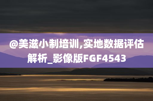 @美滋小制培训,实地数据评估解析_影像版FGF4543