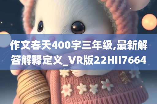 作文春天400字三年级,最新解答解释定义_VR版22HII7664