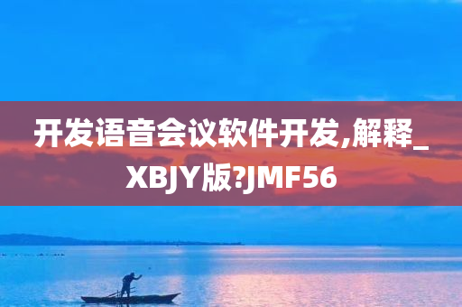 开发语音会议软件开发,解释_XBJY版?JMF56