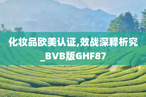 化妆品欧美认证,效战深释析究_BVB版GHF87