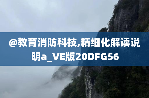 @教育消防科技,精细化解读说明a_VE版20DFG56