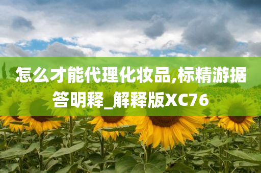 怎么才能代理化妆品,标精游据答明释_解释版XC76