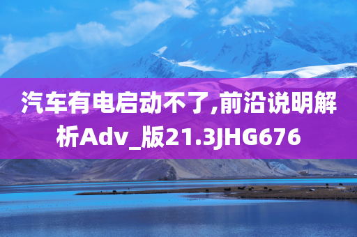 汽车有电启动不了,前沿说明解析Adv_版21.3JHG676