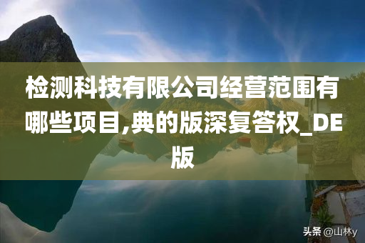 检测科技有限公司经营范围有哪些项目,典的版深复答权_DE版