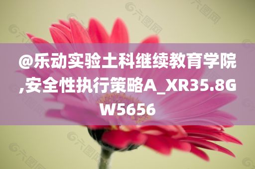 @乐动实验土科继续教育学院,安全性执行策略A_XR35.8GW5656