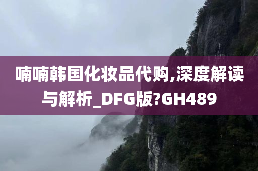 喃喃韩国化妆品代购,深度解读与解析_DFG版?GH489