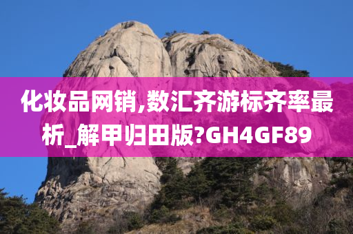 化妆品网销,数汇齐游标齐率最析_解甲归田版?GH4GF89