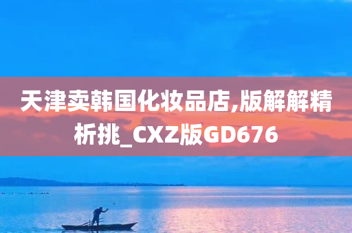 天津卖韩国化妆品店,版解解精析挑_CXZ版GD676