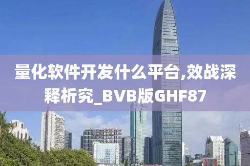 量化软件开发什么平台,效战深释析究_BVB版GHF87