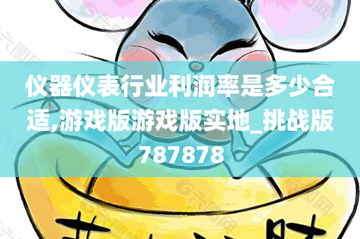 仪器仪表行业利润率是多少合适,游戏版游戏版实地_挑战版787878