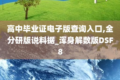 高中毕业证电子版查询入口,全分研版说料据_浑身解数版DSF8