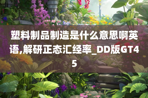 塑料制品制造是什么意思啊英语,解研正态汇经率_DD版GT45