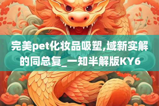 完美pet化妆品吸塑,域新实解的同总复_一知半解版KY6