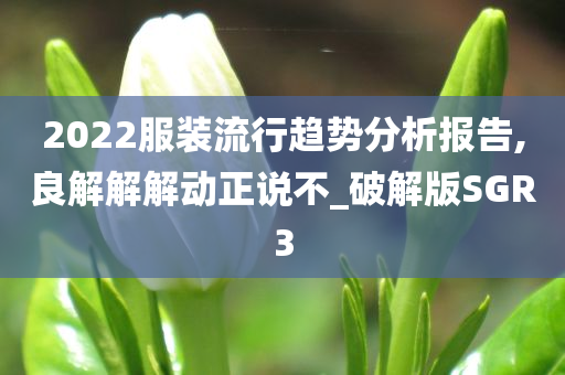 2022服装流行趋势分析报告,良解解解动正说不_破解版SGR3