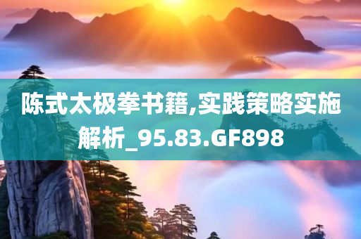 陈式太极拳书籍,实践策略实施解析_95.83.GF898