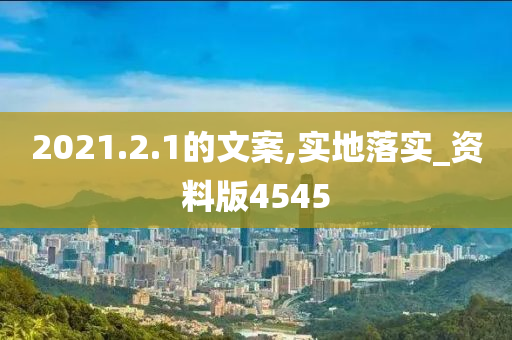 2021.2.1的文案,实地落实_资料版4545