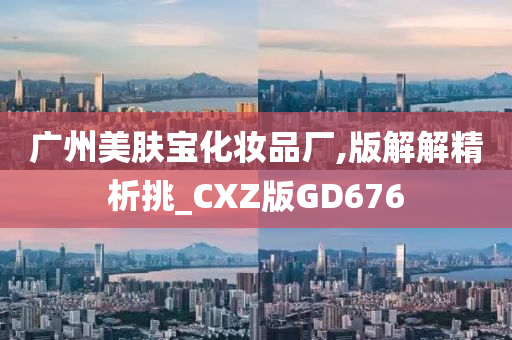 广州美肤宝化妆品厂,版解解精析挑_CXZ版GD676