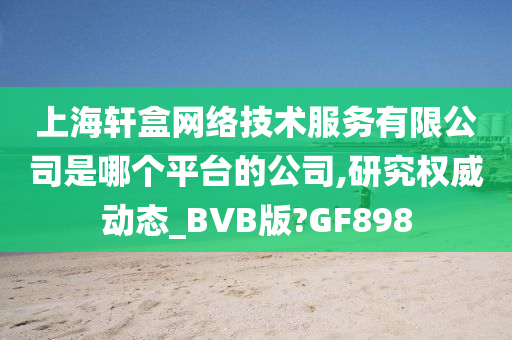 上海轩盒网络技术服务有限公司是哪个平台的公司,研究权威动态_BVB版?GF898